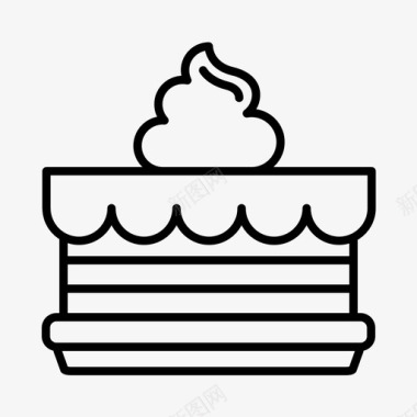 蛋糕甜点法国图标图标