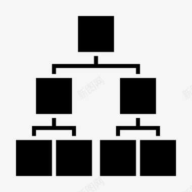 组织招新图表业务层次结构图标图标