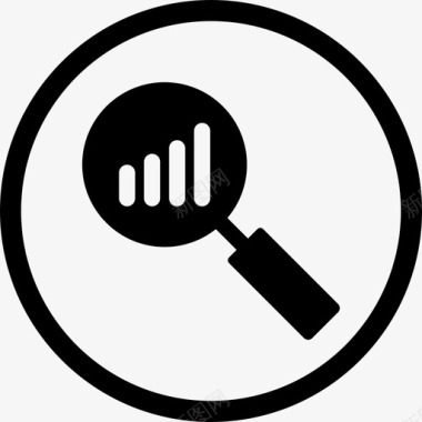 排名素材分析圈增长图标图标