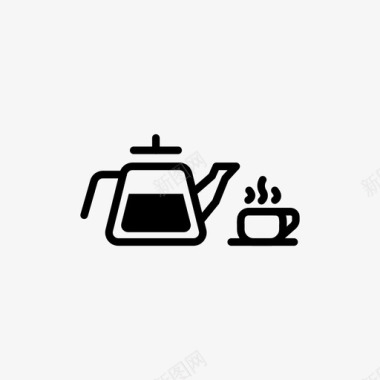 茶壶杯咖啡壶图标图标