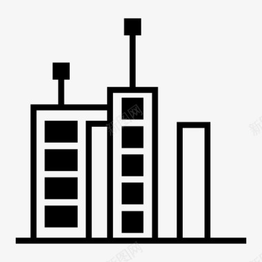 办公楼标识公寓公寓楼最新技术图标图标