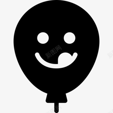 生日的气球顽皮表情情绪图标图标