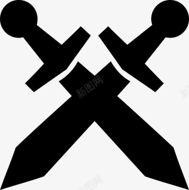 战争相关标识剑战争骑士图标图标