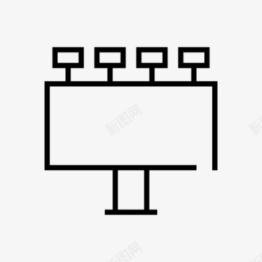 车顶广告牌广告牌广告公告图标图标