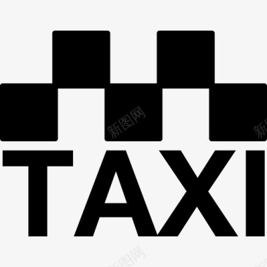 出租车标志交通暑期和节假日图标图标