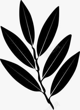 竹叶绿色图标图标