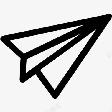纸飞机信息折纸图标图标