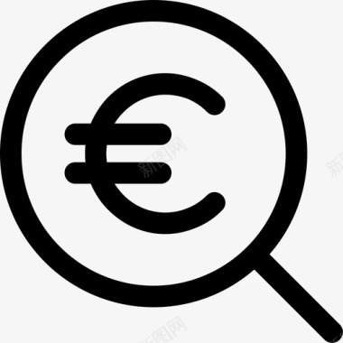 火焰欧元图标搜索欧元搜索查找图标图标