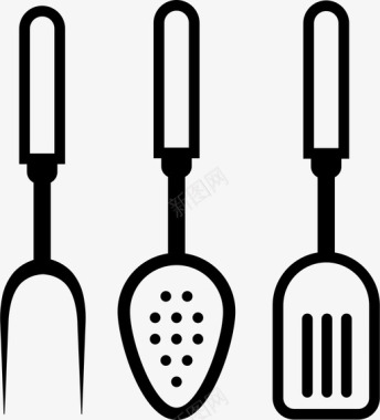 烧烤工具食物厨房用具图标图标