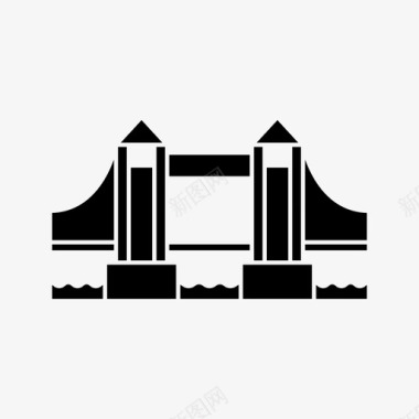 塔桥旅游英国图标图标