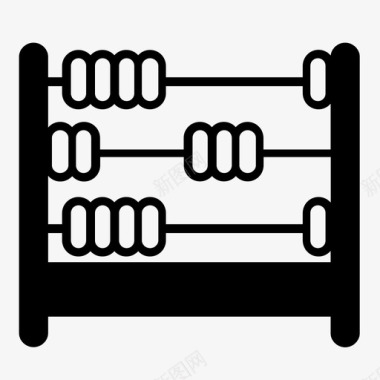 背着算盘算盘计算计数图标图标