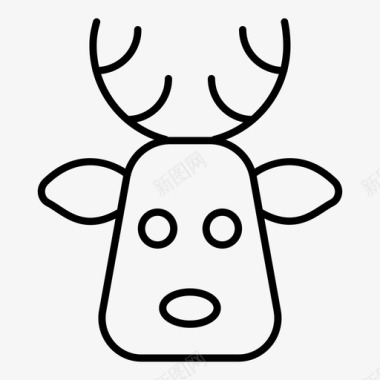 动物水牛奶牛图标图标