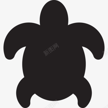 大海龟动物暑假和假期图标图标