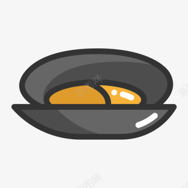 手绘线条蔬菜蚌-Mussel图标