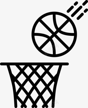 投篮篮球篮筐图标图标