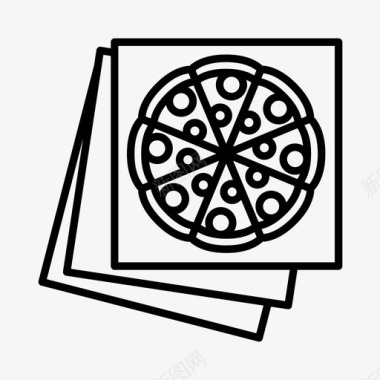 披萨意大利那不勒斯图标图标