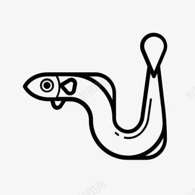 尖嘴鳗鱼鳗鱼电鳗鱼图标图标