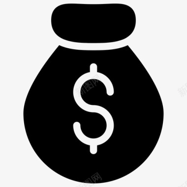 美元小图标储蓄包银行图标图标