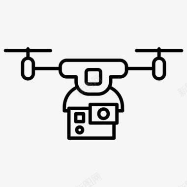 无人机带摄像头无人机飞行图标图标