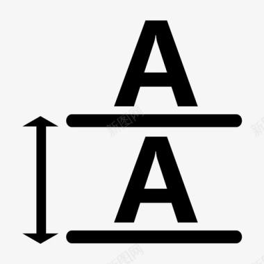 震撼字体字体上下间距图标