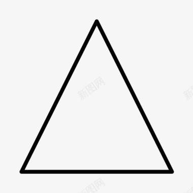 三角块大树三角形块几何体图标图标