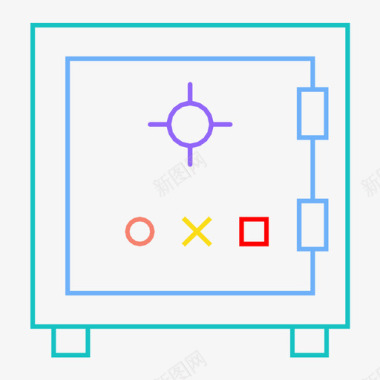 银行钱库设计保险箱银行保险箱仓库图标图标