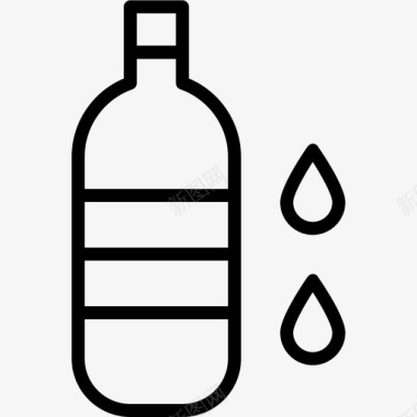 水瓶饮料超级简单图标图标