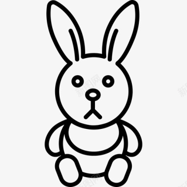 兔子玩具动物新生儿图标图标