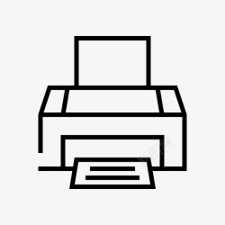 操作打印机文档打印符号机器纸张图标高清图片