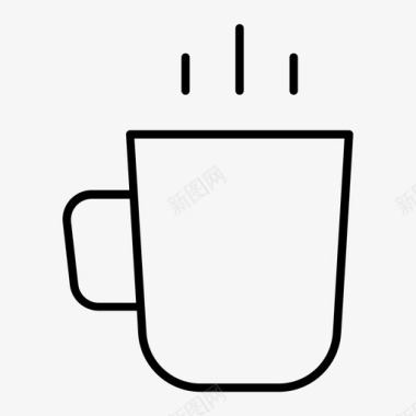 塑料杯子咖啡杯子图标图标