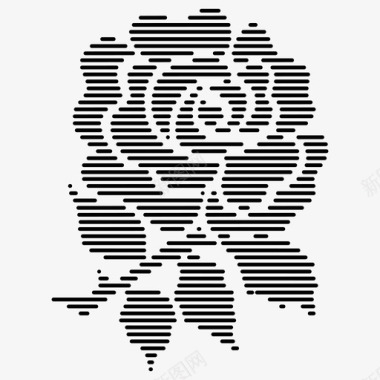 玫瑰国家徽章图标图标