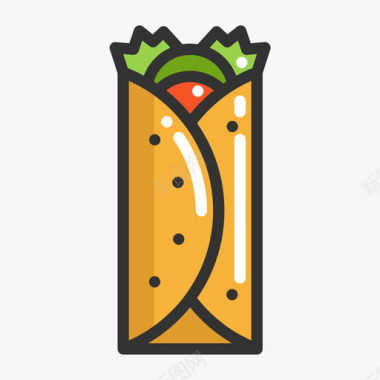 吃月饼墨西哥卷饼-Burrito图标