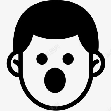 张嘴张嘴表情情绪图标图标