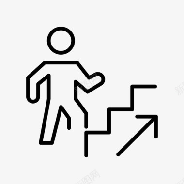 楼梯人上去图标图标