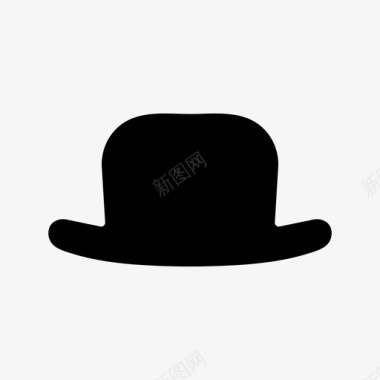 大礼帽圆筒帽绅士图标图标
