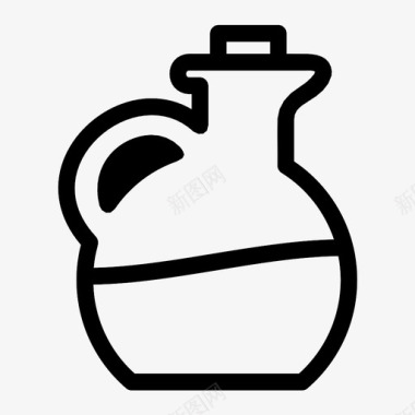 橄榄油壶水罐图标图标