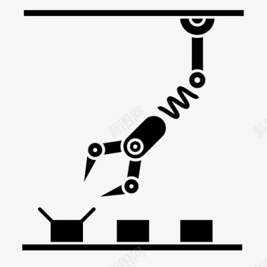 机械工业工业机器人机械制造图标图标