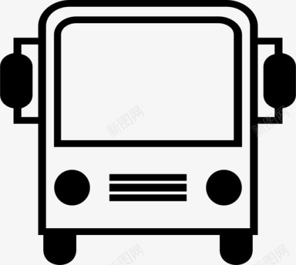 公共交通标识公共汽车公共交通图标图标