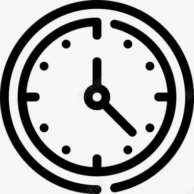 杠铃手表时钟钟表小时图标图标
