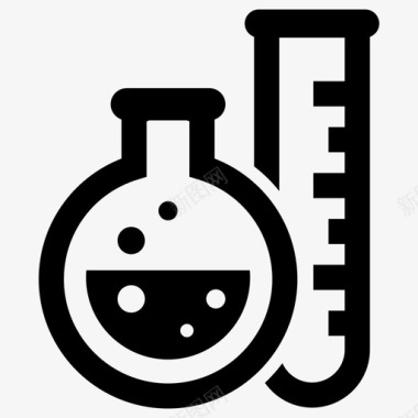 科学医疗标实验实验室科学图标图标