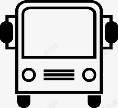 公共交通标识公共汽车公共交通图标图标
