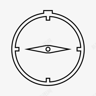 探索外太空指南针冒险方向图标图标
