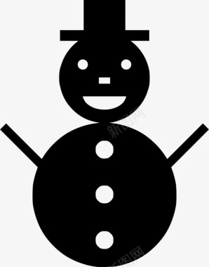 冬天的雪人雪人冰冬天图标图标