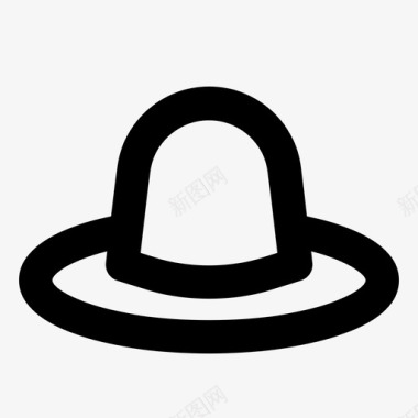 帽子圆的图标图标