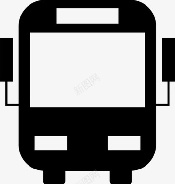 公共交通标识公共汽车公共交通车辆图标图标