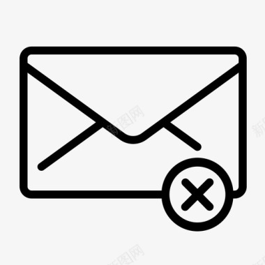 消息删除邮件信封消息图标图标