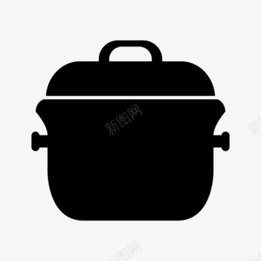 素描厨师锅厨师食物图标图标
