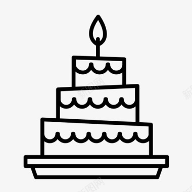 婚礼蛋糕素材蛋糕生日蛋糕甜点图标图标