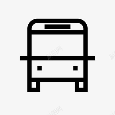 公共交通标识公共汽车长途汽车公共交通图标图标