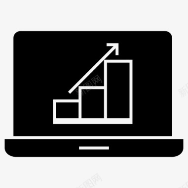icon笔记本电脑svg市场分析图表笔记本电脑图标图标